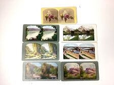 Antique Lot of 7 Color Stereoview Cards picture