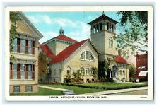 1936 Central Methodist Church Brockton Massachusetts MA Vintage Postcard picture