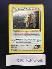 Pokemon Card Giovanni Persian 8/132 English Gym Challenge Holo Exc Condition picture