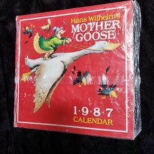 Vintage Hans Wilhelm Mother Goose 1987 Calendar 12 x 12 OLD STOCK SEE DESCRIP picture
