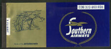 Southern Airways airline tcket flown Valdosta-Atlanta-Newark-BDL 1968 picture