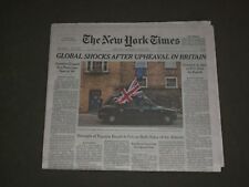 2016 JUNE 25 NEW YORK TIMES - GLOBAL SHOCKS AFTER UPHEAVAL IN BRITAIN picture