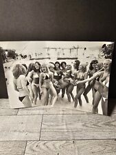 Vintage Photo Guy With Swimsuit Girls Happy Lucky German  9
