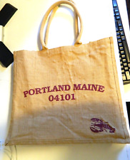 Portland Maine Burlap Souvenir bag. Zip code 04101 picture
