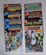 8 Vtg Comics Comic Books, Crisis, Star Trek, New Mutants Gd-VG Used Condition picture