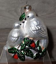 Vintage Blown Glass Christmas Ornaments Variety Santa Doves Nutcracker Lot 17 picture