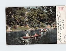 Postcard Canoeing On The Charles, Massachusetts picture