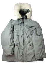 US Air Force Vintage Cold Weather Parka Jacket Type N-3B Mens Large L picture