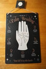 Palm Reader Psychic Sign Vintage Primitive Retro Style Halloween Home Decor NEW picture