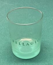 Bellagio Las Vegas Cocktail 8oz Rocks Glass. Color Clear w/ Green. Brand New picture