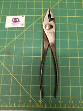 VINTAGE  BONNEY B28 SLIP JOINT PLIERS, USA MADE Patterned Handles picture