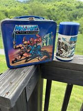 Vintage 1983 He-Man and The Master of the Universe Lunchbox w/ Thermos + Cup picture