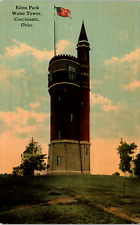 Postcard Vintage Water Tower Eden Park Cincinnati, Ohio picture