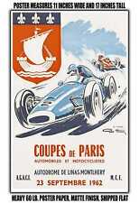 11x17 POSTER - 1962 Paris Automobile and Motorcycle Cups Autodrome picture