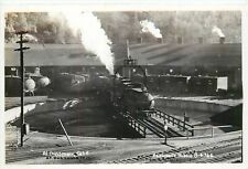 Postcard RPPC 1930s California Dunsmuir Railroad Train turntable CA24-338 picture