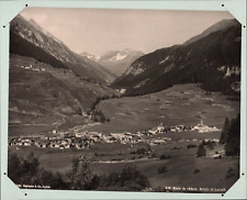 Schroeder, Switzerland, Bergün, Albulastraße, vintage photomechanical print vint picture