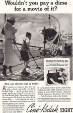 1935 Cine-Kodak Eight: Shuffleboard Vintage Print Ad picture