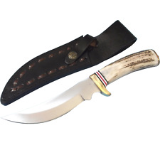 Circle SH Steel Stag Mountain Hunter Knife & Sheath SS-7005 picture