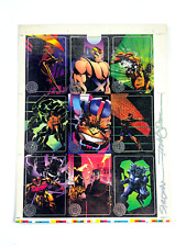RARE 1993 Tribe Comics Uncut Foil Promo Card Sheet Set SIGNED image comics #2 picture