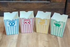 4 VTG Plastic Party Snack Containers Sweets Treats Chips Nuts Theater  Movies picture