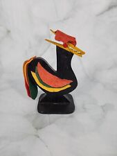 Vintage Rooster Recipe Card Holder Mid Century 60s 70s Kitchy Colorful picture