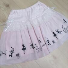 Mezzo Piano Skirt Pink Ballet Flocky Cute Chiffon Approx. H 140cm picture