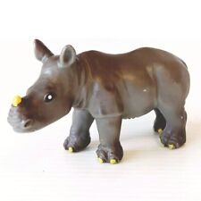 Toy Major Black Rhino Wildlife Animal Figure 2007 with Baby picture