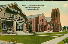 Postcard C-1910 California Pomona Women's Club Congregational Church CA24-1491 picture