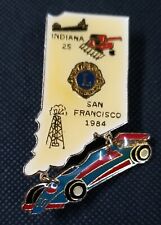 . 1984 Indiana 25 San Francisco Lions Club Pin F1 Car Members Only Rare Large picture