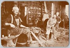 The Blacksmith Shop - Craftsman and Farrier - Vintage Postcard 4x6 - Unposted picture