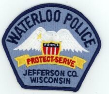 WISCONSIN WI WATERLOO POLICE NICE SHOULDER PATCH SHERIFF picture