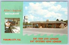 1974 ALLEN'S SEAFOOD RESTAURANT EAT OYSTERS LOVE LONGER PANAMA CITY FLORIDA FL picture