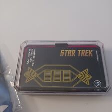 Lot of 2 STAR TREK Starship USS Enterprise & STARFLEET INSIGNIA Pins, NEW picture