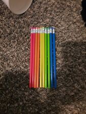10 rainbow pencils 2 pink, 2 orange, 2 yellow, 2 blue picture