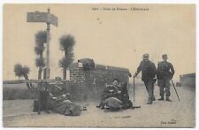 Antique 1913 French Customs K-9 K9 Handlers Police Dogs In Ambush Military Photo picture