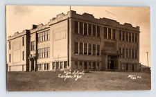 RPPC 1915. CASPER, WYOMING. HIGH SCHOOL. POSTCARD. GG17 picture
