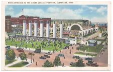 Vtg. Postcard 1936 Great Lakes Exposition, Main Entrance, Cleveland Ohio picture