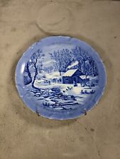 Currier And Ives A Home In The Wilderness Winter Collector Plate picture