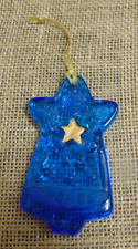 Hallmark 2000 Blue Glass Angel Christmas Ornament picture