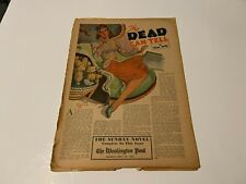 THE DEAD CAN TELL, 1941 washington post sunday novel, HELEN REILLY,MAY 18 1941 picture