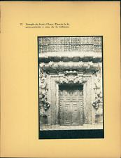 Enrique Cervantes, Mexico, Temple of Santa Clara. Anteschristy Door & r picture