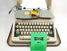 1965 Olympia Typewriter SM9 De Luxe With Original Cleaning Kit And Hard Case picture