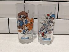 VTG 00s Digimon Collectable Nutella Glasses X 2 Kai & Joe FREE AU SHIPPING picture
