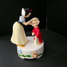 VTG Disney Snow White & Dopey Music Box Whistle While We Work Figurine See Video picture