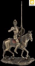 Don Quixote On Horseback VERONESE Bronze Figurine Hand Painted Great For A Gift picture
