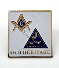 Masons Square & Compass Masonic Lapel Pin - Shriners Freemasons Our Heritage picture