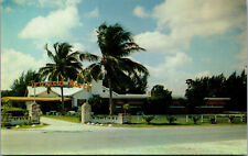 Vtg 1950s Tropical Acres Restaurant Dania Florida FL Unused Chrome Postcard picture