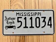 Mississippi Antique Truck License Plate picture