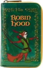 Loungefly Disney Robin Hood Classic Story Book Zip Around Wallet NEW picture