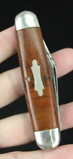 MYSTERY vintage pocket knife USA two blade 1970's picture